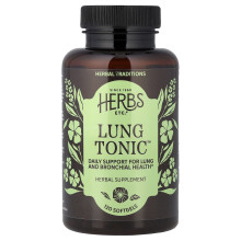 Herbs Etc., Longtonisch, 120 Zachte capsules