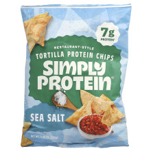 Simply Protein, Restaurant-Style Tortilla Protein Chips, Sea Salt, 4,58 oz (130 g)