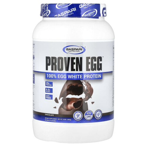 Gaspari Nutrition, Proven Egg, 100% ΕΓΓΛΙΑ ΛΕΥΚΑ ΠΡΩΤΕΪΝΑ, ΣΟΚΟΛΑΤΑ, 2 λίβρες (900 γρ.)
