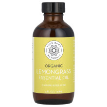 Pure Body Naturals, Ekologisk Lemongrass Essential Oil, 4 fl oz (118 ml)