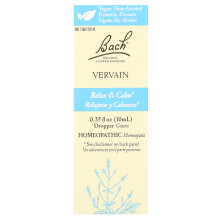 Bach, Oorspronkelijke Bloem Remedies, Vervain, 0,35 fl oz (10 ml)