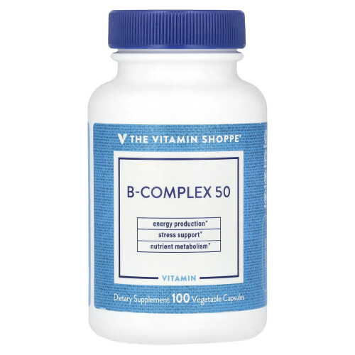 The Vitamin Shoppe, B-Complex 50, 100 Capsule Vegetali