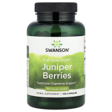 Swanson, Full Spectrum Juniper Berries, 520 mg, 100 Capsules