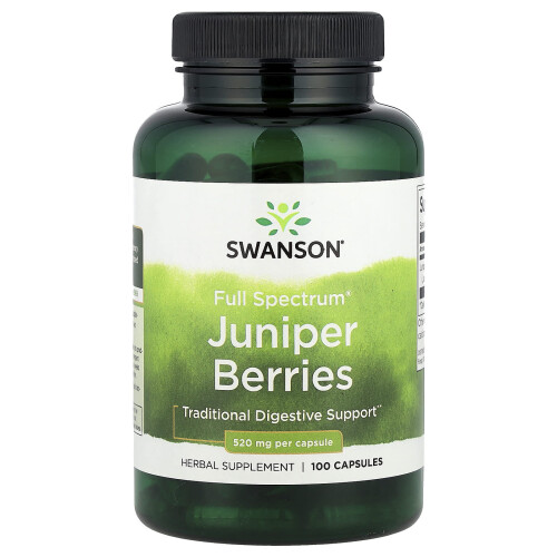 Swanson, Full Spectrum Juniper Berries, 520 mg, 100 Capsules