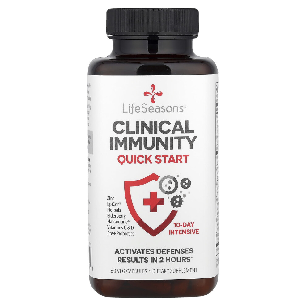 Lifeseasons , Clinical Immunity, Quick-Start, 60 Veg Capsules
