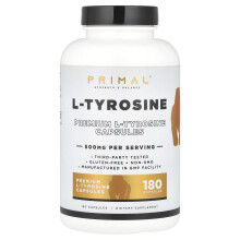 PrePrimal, L-Tyrosiini, 500 mg , 180 Kapselia