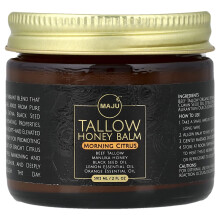 Maju Superfoods, Tallow Honey Balm, Ranní Citrus, 2 fl oz (59,15 ml)