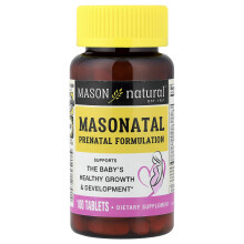 Mason Natural, Fórmula Prenatal Masonatal, 100 Tabletas