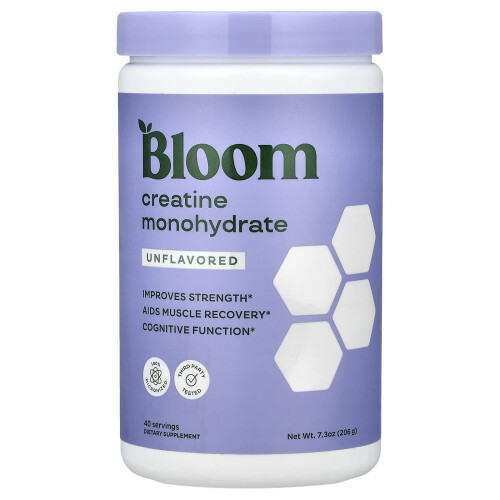Bloom, Creatine Monohydrate, Unflavored, 7,3 oz (206 g)