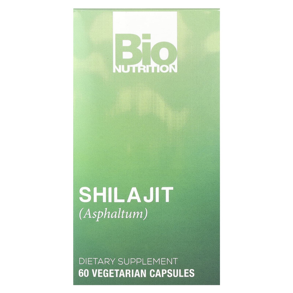 Zdjęcia - Witaminy i składniki mineralne Bio Nutrition, Shilajit , 60 Wegetariańskich Kapsułek(Asphaltum)