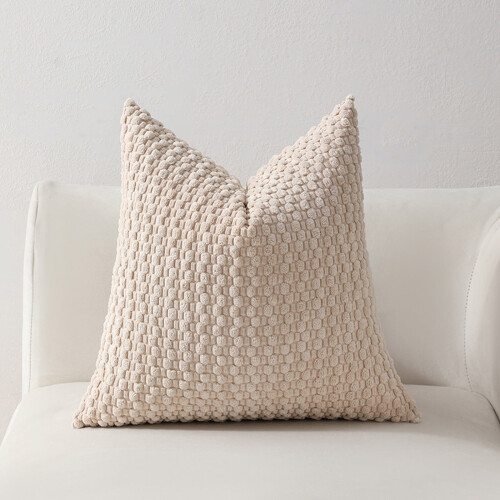 Zachte geweven kussensloop 45x45cm met envelopsluiting 1