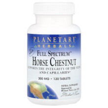 Planetary Herbals, Full Spectrum Horse Chestnut, 120 Tabletter