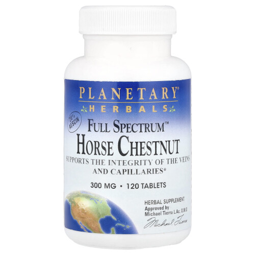 Planetary Herbals, Chestnut de cai Full Spectrum, 120 Tablete
