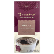 Chá Herbal Torrado de Teeccino, Mocha, Sem Caféina, 25 Sacos de Chá, 5.3 oz (150 g)