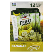 Brothers-All-Natural, Fruktkrisper, Banan, 12 Enkel Serveringar, 0.59 oz (17 g) Varje