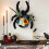 Τεχνητά στεφάνια για το Halloween για την μπροστινή πόρτα, στεφάνι πόρτας για το Halloween, 6