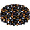 Schwarze runde Tischdecke, 60 Zoll, Polyester 3