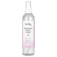 Reviva Labs, Spray wodny z różą, Skóra normalno-tłusta, 8 fl oz (236 ml)