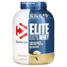 Dymatize, Elite 100% Whey Eiwitpoeder, Gourmet Vanille, 5 lbs (2,3 kg)