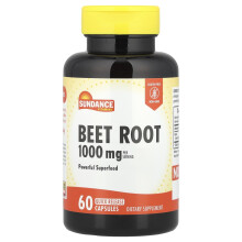 Sundance Vitamins, Sundance Vitaminy, Burak Rzodkiewka, 60 Szybkie Wypuszczanie Kapsułek (500 mg na Kapsułkę)