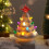 Ceramic Christmas Tree White LED Lighted 7 Inch 2