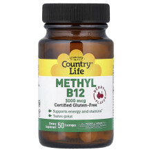Country Life, Methyl B12, Berry, 50 Lozenges