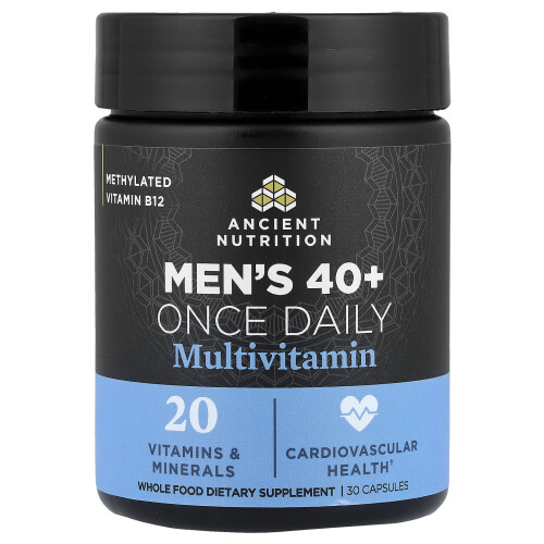 Ancient Nutrition, Männer-40+ Einmal-Täglich-Multi, 30 Kapseln