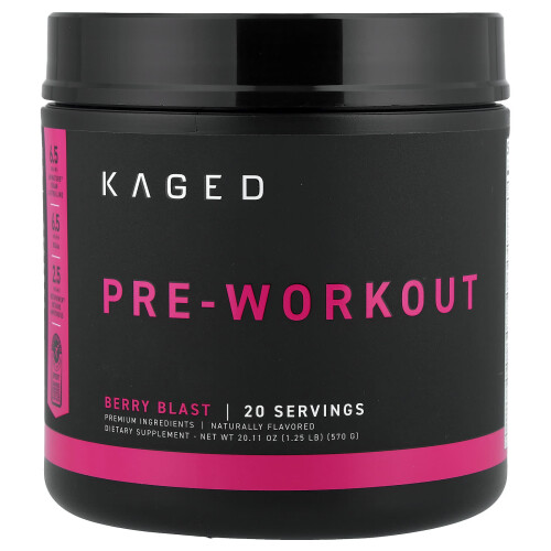 Kaged, PRE-KAGED,  Προ-Εργασία, Berry Blast, 1.29 lb (584 g)