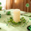St. Patrick's Day Four-Leaf Clover Candle Holder Green 25cm 5