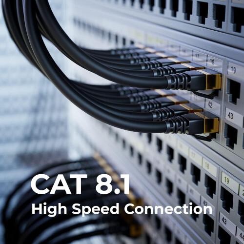 Cat8-Ethernetkabel 40 Gbit/s 2000 MHz RJ45 2