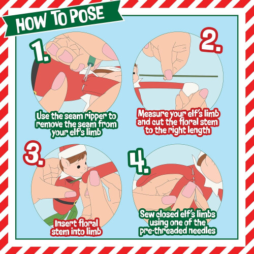 Kit de bricolage pour elfe – Elfe de Noël articulé et flexible 2