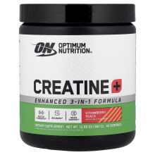 Optimum Nutrition, Creatine+, Aardbeien Pech, 12,69 oz (360 g)
