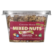 Country House, Vegyes mogyoró, Chia + lenmag, 7 oz (198 g)