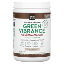 Green Vibrance +25 miliard bakterií, Version 21.0, Chocolate Coconut, 12,35 oz (350 g)