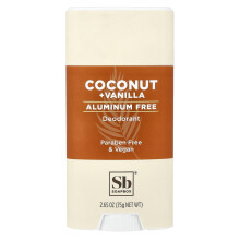 Soapbox, Deodorant Wolny od Aluminiu, Wanilia Kokosowa, 2,65 oz (75 g)