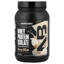 NutraBio, Whey Eiwit Isolaat, Alpien Vanille, 2 lb (907 g)