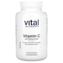 Vital Nutrients, Vitamiini C Bioflavonoidien kanssa, 220 kasvissyöjä kapselia