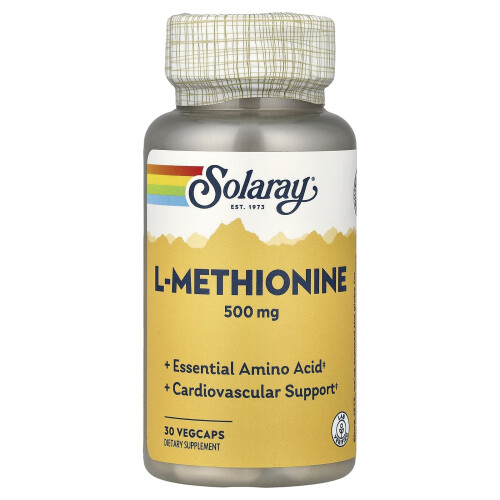 Solaray, L-Methionin, 500 mg, 30 VegCaps