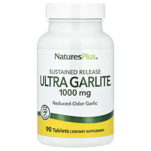 NaturesPlus, Sustained Release Ultra Garlite, 1,000 mg, 90 Tablets