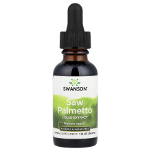 Swanson, Palmettofa Levágyott Extrakt, Szénhidrát- és Cukormentes, 1 fl oz (29,6 ml)