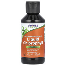 NOW Foods, Vloeibaar Chlorofyl, Extra Sterk, Ongezoet, 4 fl oz (118 ml)