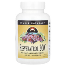 Source Naturals, Resveratrol 200, 200 mg , 120 Tabletten