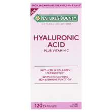 Nature's Bounty, Optimal Solutions Hyaluronsyre Plus Vitamin C, 120 Kapsler
