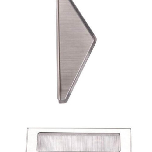 2 applique solari da esterno per piscina, lampade da parete, colore argento. 1