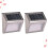 2 applique solari da esterno per piscina, lampade da parete, colore argento. 7