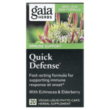 Gaia Herbs, Schnelle Verteidigung, 20 vegane flüssige Phyto-Kapseln