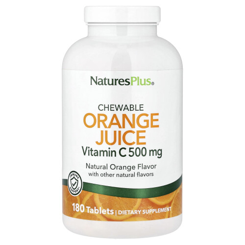 NaturesPlus, Ψάχνοντας Μούσα, Βιταμίνη C, Φυσικό Πορτοκαλί, 180 Tablets