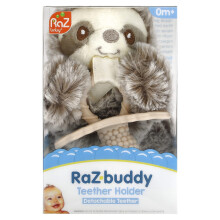 RaZbaby, RaZ-Buddy, Tænderholder, Afskilbart Tænder, 0 Måneder+, Sloth, 1 Enhed