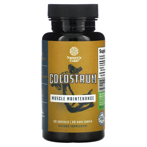 Nature's Craft, Colostrum, 60 Capsules