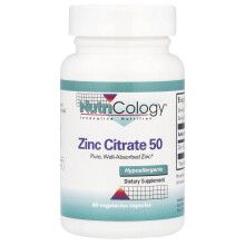 Nutricology, Σιδήρος Σιτράτη 50, 50 mg , 60 Βεγανικά Φύλλα